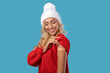 © Prostock-studio - Happy Vaccinated Woman Looking At Shoulder With Adhesive Bandage