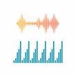 © dar - Sound waves vector illustration design template
