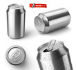 © He2 - Vector realistic illustration of soda cans on a white background.