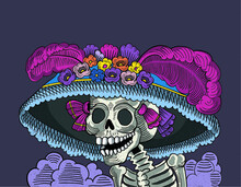 Catrina Mexican Skull