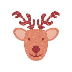 Poster - cute reindeer face