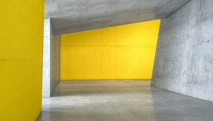 Wall Mural - gray yellow concrete structure.