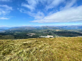 Fototapeta Na ścianę - A view of the Scottish Highlands at the Nevis Range