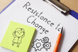 Resistance to Change is shown on the business photo using the text
