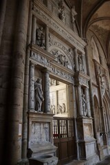 Wall Mural - Inside the church of Semur En Auxois  in burgundy 