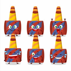 Poster - Cartoon character of red party blowerwith smile expression