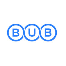 BUB Letter Logo Design On White Background. BUB Creative Initials Letter Logo Concept. BUB Letter Design. 