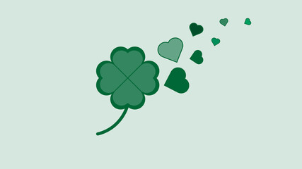 Lucky green Clover leaf background, Spring wallpaper, perfect for the wallpaper, postcard, and background illustration