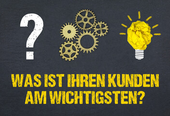 Poster - Was ist Ihren Kunden am wichtigsten?