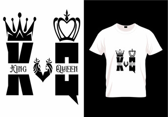 King Queen t-shirt design