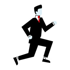 Poster - businessman runner career