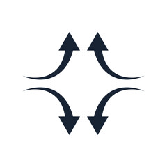 Wall Mural - Arrow rotate icon. Simple pointer icons for ui and ux, website or mobile application