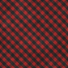 Natural Red Black Plaid Fabric Texture As Background