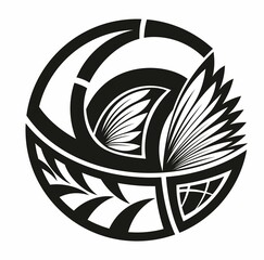 Wall Mural - tribal tattoo circle design pattern