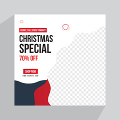 Wall Mural - Social Media Christmas Banners Template
