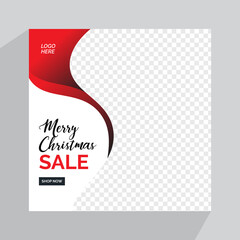 Canvas Print - Social Media Christmas Banners Template
