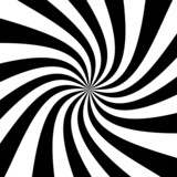 Fototapeta Perspektywa 3d - black and white sunburst comic background