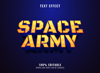 Wall Mural - fantasy space army text effect perfect for game logo title