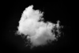 Fototapeta Perspektywa 3d - white cloud on black background.