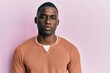 © Krakenimages.com - Young african american man wearing casual clothes depressed and worry for distress, crying angry and afraid. sad expression.
