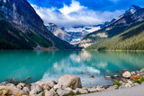 Fototapeta Natura - Lake Louise in the Canadian Rockies
