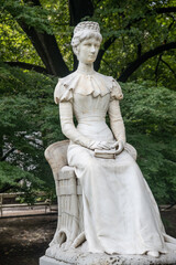 Wall Mural - Statue of Elisabeth of Austria (Sissi) in Merano - Meran, Trentino-Alto Adige, Italy