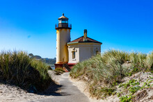 Coquille River Lighthouse In Bandon Oregon