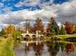 © knowlesgallery - Manmade waterfall in Eagle Idaho in autumn