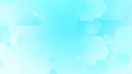 Canvas Print - abstract hexagon cross geometric white blue pattern medical background.