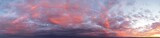 Fototapeta Na sufit - dramatic bright saturated cloudy sunset or sunrise
