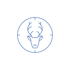 Sticker - Deer Head Horns Hunting icon