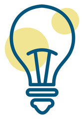 Wall Mural - Economy lightbulb, illustration, vector, on a white background.