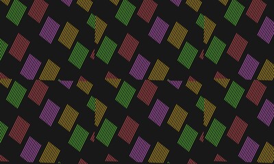 black background with multicolored stripes