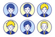© 四ッ谷 - 人物アイコンセット_男子高生