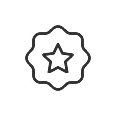 Sticker - Premium vip line icon for app, web and UI.