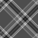 Fototapeta Młodzieżowe - Black and white plaid seamless pattern.