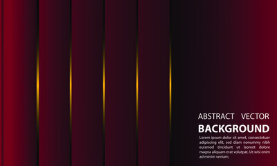 abstract background geometric liquid gradient black color and maroon gradient with gold light on the back, for posters, banners, etc., vector design copy space area eps 10