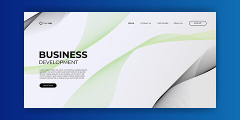 Abstract geometric background, colorful creative digital background, modern landing page concept vector.