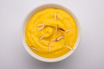 Wall Mural - Indian Sweet Amrakhand or Mango flavoured Shrikhand