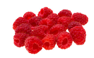 Sticker - ripe tasty raspberry isolated