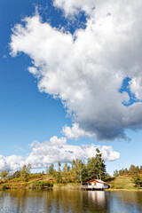 Poster - lac des Vosges en automne