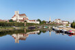 © hassan bensliman - Auxerre city and Yonne river in Bourgogne region