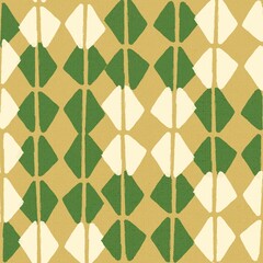 Sticker - Retro ethnic background, vintage block print design