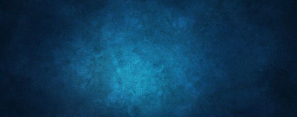 Wall Mural - Grunge Blue Wall Background Or Texture