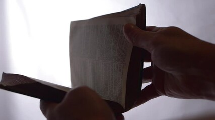 Wall Mural - Opening pages of the Bible in bright white background