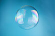 © missisya - soup bubble on blue sky background