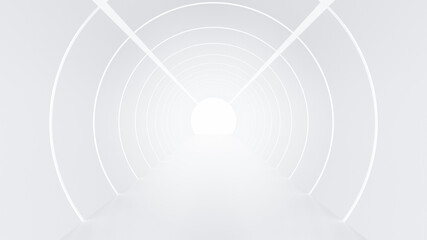 Wall Mural - abstract futuristic empty floor and room sci-fi corridor with light for showcase,room,interior,displ
