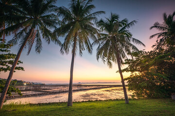 Wall Mural - Wonderful sunset photos at batam bintan indonesia