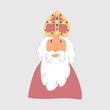 Sinterklaas character illustration. Flat style illustrations
