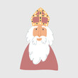 Sinterklaas character illustration vector. Flat style illustrations